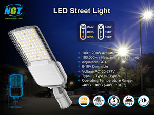 Lámpara de Calle LED de Aluminio de Alta Luminosidad, Diseño Moderno, Impermeable IP65, 200W AC120~277V, 432pcs SMD2835, Iluminación Exterior - Product Image 2