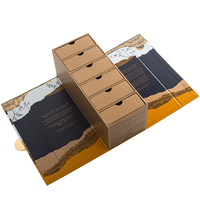 Großhandel Luxus Custom Logo Design Magnetische Doppeltür Lebensmittel Geschenk box Moon Cake Dessert Papier box Verpackung mit 6 Schubladen Boxen