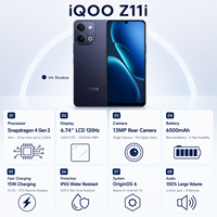 Nouveau Smartphone Gaming 5G IQOO Z11i Original 2026 Octa Core Double SIM avec Reconnaissance Faciale VIVO Android