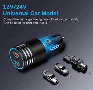 Di alta qualità 60W PD Dual tipo C porta ricarica rapida caricabatterie per auto USB caricatore elettrico per iPhone per Samsung per <span class=keywords><strong>Huawei</strong></span> <span class=keywords><strong>Mobile</strong></span> - Product Image 4