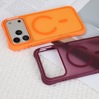 Coque de téléphone magnétique givrée effet peau ondulée 3-en-1 avec grande fenêtre pour appareil photo, antichoc, pour iPhone 18 17 Pro Max 16 Plus – Vente en gros