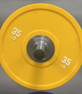 איכות גבוהה תחרות כושר ציוד כושר גומי פגוש צלחות משקולות 5 ק "ג-25 ק" ג 10lb-55lb-55lb - Product Image 3