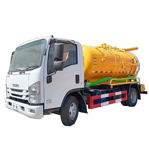 Camion industriel efficace et stable de bateau-citerne d'eaux d'égout de vide d'ISUZU 4*2 6T de transport de boue meilleure-vente en Asie centrale - Product Image 1