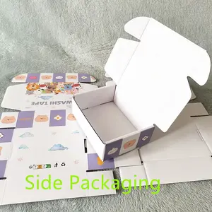 Vente en gros de petites boîtes d'expédition de marque privée colis boîte postale logo imprimé pour les ventes de sites Web de vêtements