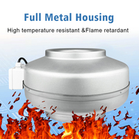 Ventilateur de conduite silencieux en métal DCFAIR de haute qualité, 8 pouces, haute vitesse, extracteur d'air pour tuyaux, moteur AC OEM