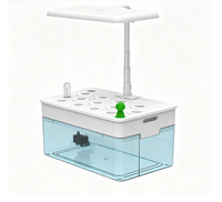 Machine de culture hydroponique intelligente symbiotique poisson-plante avec éclairage LED à spectre complet pour la culture hors sol en intérieur