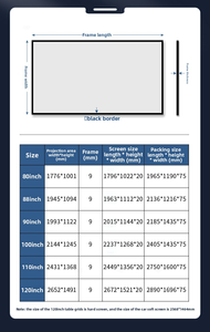 Pantallas de Proyección de Marco Fijo Fresnel para Montaje en Pared, para Proyectores de Tiro Largo, 8K UHD UST 16:9, para <span class=keywords><strong>Cine</strong></span> en Casa, <span class=keywords><strong>Precio</strong></span> de Fábrica - Product Image 3