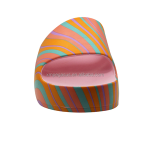 Luxe confortable EVA sabot bout ouvert hauteur augmentant plage pantoufle piscine toboggan pour femmes femmes plate-forme sandales - Product Image 3