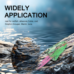 <strong>Madai</strong> <strong>Jig</strong> Assist Hook Custom Rubber Skirts Color 13# Double Hook Inchiku <strong>Madai</strong> Slider <strong>Jig</strong> Assist Hook - Product Image 5