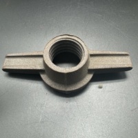 Écrou à vis Jack réglable pour étai de tuyau en acier galvanisé de construction avec écrou à oreilles pour pièces d'échelle et d'échafaudage