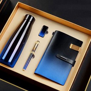 ชุดของขวัญสุดฮิตปี 2025 แก้วเก็บความร้อนสุญญากาศ สมุดแพลนเนอร์สุดหรู พร้อมแฟลชไดรฟ์ USB+ปากกาไม้สีแดง สำหรับผู้ชาย - Product Image 1