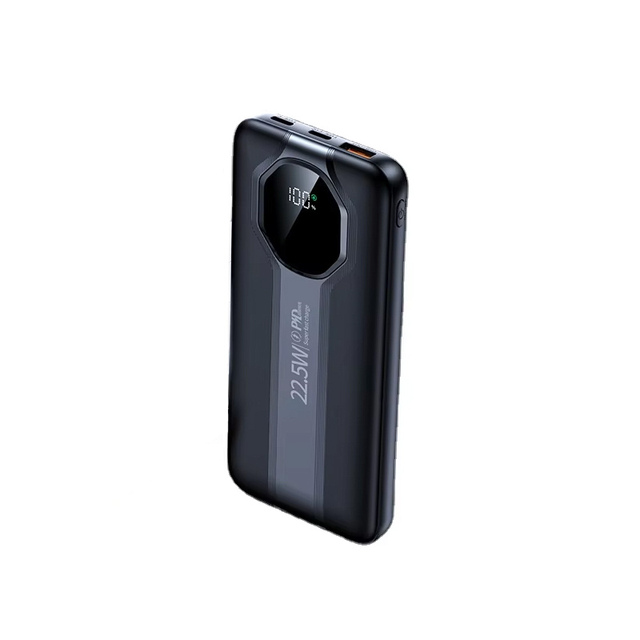 OEM/ODM Portable PD20W 10000mAh Power Bank with Built-in 2 Cables LED Torch 22.5W Fast Charging QC3.0 Type-C & USB Input