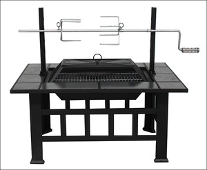 Patio al aire libre multi-función de pozo de fuego parrilla con pozos de fuego - Product Image 6
