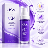 Sérum correcteur de couleur violet V34 30 ml pour un aspect dentaire plus lumineux temporaire en flacon pompe Marque privée