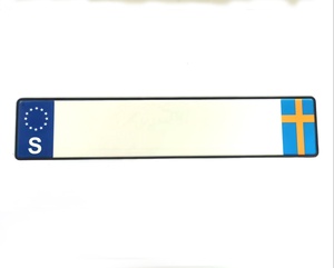 Placa <span class=keywords><strong>de</strong></span> matrícula <span class=keywords><strong>de</strong></span> <span class=keywords><strong>coche</strong></span> personalizada, en relieve <span class=keywords><strong>de</strong></span> metal, en blanco - Product Image 3