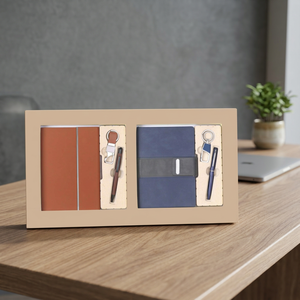 Coffret Cadeau d'Entreprise Personnalisé Liviya en Bois Écologique et Cuir PU avec Logo Personnalisé, Agenda et Bouteille – Nouveauté Noël - Product Image 3