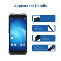 Nouveau SP50 Robuste PDA Android 13 5G SA NSA 6.3 pouces HD Écran 5000mAh Batterie 48MP Caméra Arrière 2D NFC -6.3 pouces HD Écran 5000mAh