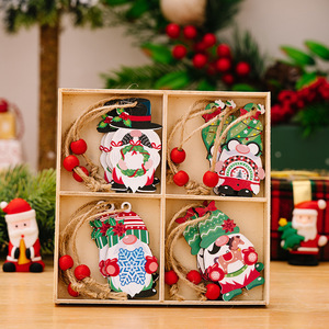High Quality Eco-friendly <b>Wooden</b> <b>Christmas</b> Snowman <b>Tree</b> Decorations Pendants Ornaments Customizable Hanging Fast Delivery - Product Image 5
