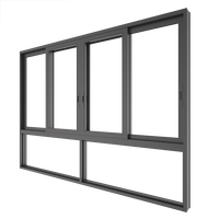 Ventana Corredera Ultra Estrecha de 6 Vías Serie 160, Moderna, Exterior de Aleación de Aluminio con Rotura de Puente Térmico, Insonorizada, con Certificación Energy Star