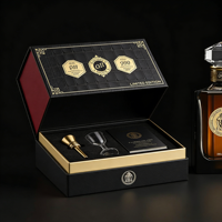Boîte cadeau de luxe personnalisée à fermeture magnétique avec insert en mousse pour l'emballage de flacons de parfum, vente chaude