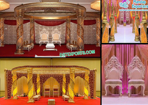 งานแต่งงานราชวงศ์ คิงมันดัป เยอรมนี งานแต่งงานพระมหากษัตริย์  งานแต่งงานฮินดูที่ดีที่สุด  ดีไซเนอร์งานแต่งงานฮินดู  คิงมันดัปไฟเบอร์  คิงมันดัป FRP วอชิงตัน - Product Image 2