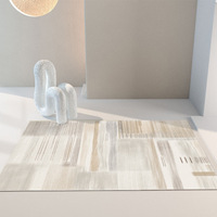 Tapis de salon de qualité supérieure, lavable, antidérapant, en polyester, à poils moyens, avec dos en PVC, vente directe du fournisseur, luxe