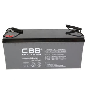 12v 200ah VRLA Deep Cycle GEL Batteries for Solar System - Product Image 1