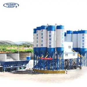 Small Good Quality Stationary Concrete Batching Plant 25m3 35m3 50M3 75M3 Production Mini Concrete Batching Mixing Plant