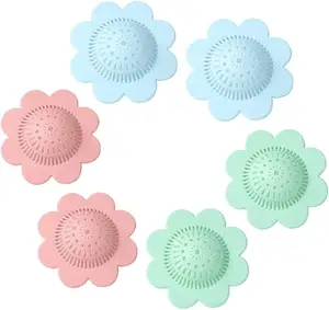 New Silicone Hair Catcher on the Market Durable Silicone Hair Catcher Sink Stopper Flat Suction Cover Silicone Stopper