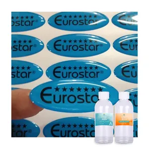 Factory Price UV Curing Clear flexible doming resin epoxy PU polyurethane AB glue adhesive for stickers /sign /medal