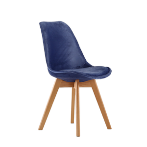 Chaises de salle à manger scandinaves avec coussin supérieur convertible, meubles de maison nordiques, pieds en bois, matériau en tissu contemporain, Zehao - Product Image 4