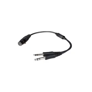 Raytalk Luchtvaart Headset Adapter Voor Airbus Xlr Naar Ga Dual Plug Connector Kabel