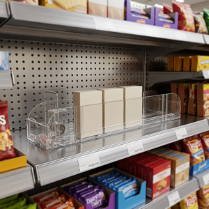 Adjustable Spring Loaded <b>Shelf</b> Pusher System Auto-feed Cigarette <b>Drink</b> Organizer for Supermarket Display - Product Image 1