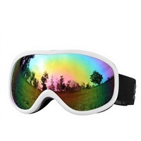 Masque de ski d'extérieur respirant, coupe-vent, avec cadre ventilé, protection contre le vent et la neige, pour vélo, moto, motocross