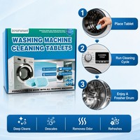 Tablettes de nettoyage pour lave-linge ZouRunAn – Nettoyage en profondeur, détartrant, désodorisant, éliminateur de résidus – 36 tablettes – Vente en gros OEM