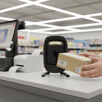 Escáner de Códigos de Barras 2D QR Norgee, Escáner USB POS para Supermercados, Presentación 1D/2D, en Stock