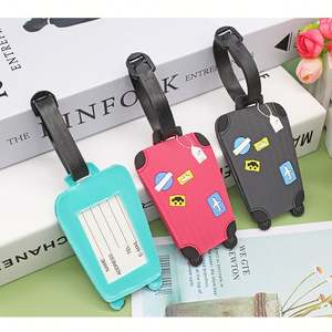 Accessoires de voyage Impression et gravure personnalisées Étiquette de bagage en silicone souple promotionnel Étiquette de bagage en PVC - Product Image 4