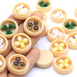 Miniaturas 3D de Comida China: Bollos al Vapor, Dumplings, Zongzi, Figuras Decorativas para Casa de Muñecas y Juguetes - Product Image 2