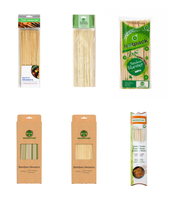 100 brochettes en bambou écologiques jetables, manches longues de 6 à 30 pouces, pour barbecue au charbon de bois et artisanat extérieur