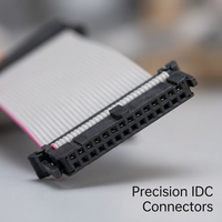 Câble plat IDC pour connexion de terminaux, câble pour affichage LED 2651, câble plat gris pour traitement, câble plat pour carte mère 1.27, 2.54