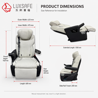 Siège passager VIP personnalisé de la série Master avec accoudoir à 9 niveaux, écran tactile, charge sans fil pour Buick GL8 Sienna M8 Van