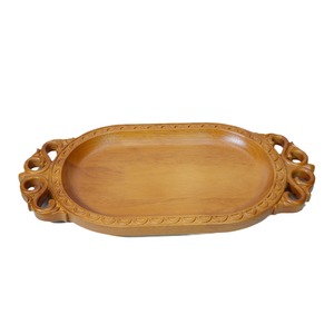 Bandeja de madera maciza para servir carne de cordero con asa, para comidas de hotel y bandejas de servicio al estilo mongol - Product Image 2
