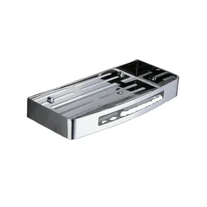 Beelee BA9287C Metal Stainless Steel 304 Wall Mounted <strong>Bath</strong> Shower Rack Bathroom <strong>Shelves</strong> - Product Image 1