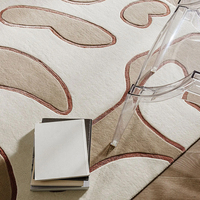 Anpassbarer 13mm Gestreifter Teppich Moderner Stil für den Heimgebrauch im Wohnzimmer, Schlafzimmer und am Bett