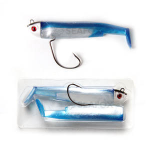 Juego de Señuelos de Pesca de Silicona con Cabeza de Plomo para Agua Salada, Señuelos de Natación, Crazy Minnow - Product Image 5