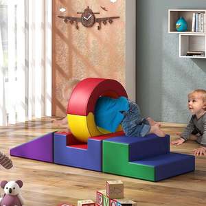 Structure de jeu d'escalade intérieure pour la petite enfance, en mousse EVA, forme géométrique, unisexe, jouet d'intégration sensorielle pour tout-petits - Product Image 1