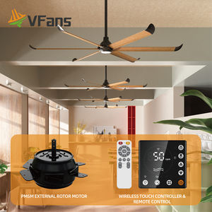 Ventilador <span class=keywords><strong>de</strong></span> Techo VFans <span class=keywords><strong>de</strong></span> 60-120 Pulgadas con Velocidad Ajustable y Luz, Gran Volumen <span class=keywords><strong>de</strong></span> Aire, Ventilador Eléctrico para Centros Deportivos y Bibliotecas - Product Image 2