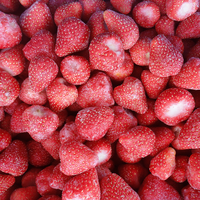Fraises surgelées entières HONGYAN IQF, qualité supérieure, rouge vif, certifiées HALAL, 15-25 mm, en vrac