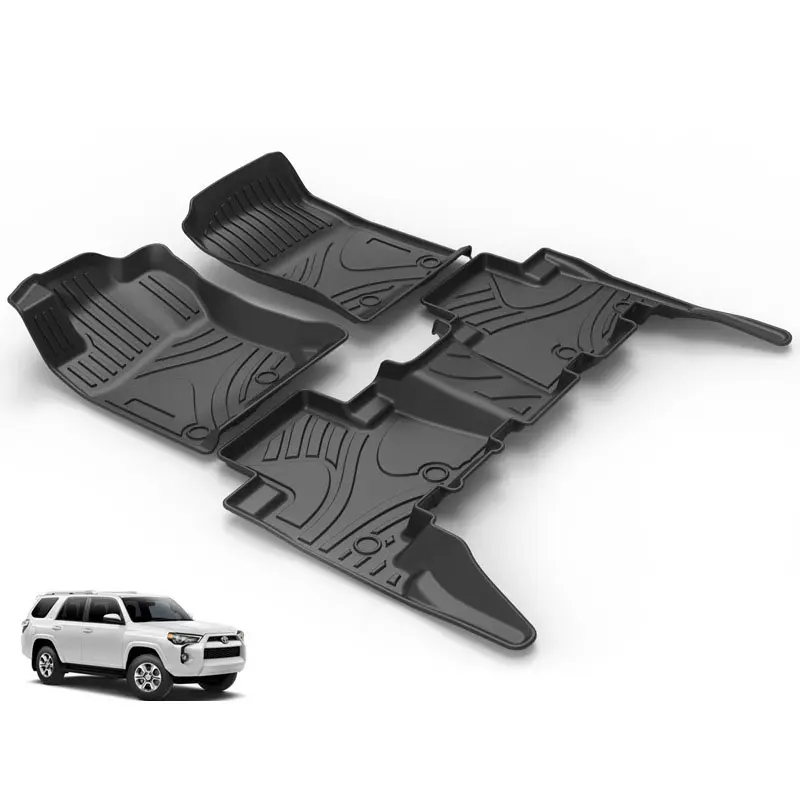 Автозапчасти, роскошные противоскользящие резиновые универсальные глубокие коврики, водонепроницаемые 3D 5D коврики для автомобиля, коврики для автомобиля, коврики для Toyota 4