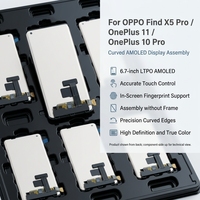 Écran AMOLED incurvé de remplacement avec assemblage tactile sans cadre pour OPPO Find X5 Pro, OnePlus 11, OnePlus 10 Pro